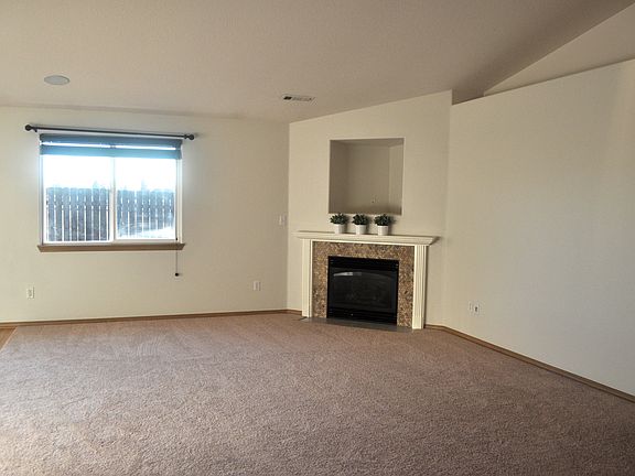 fireplace and living room