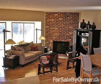 Dining Room with sunken living room