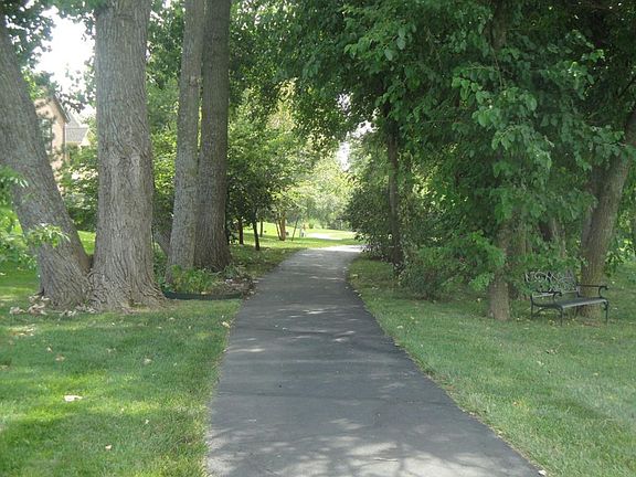 Walking trail through subdivision