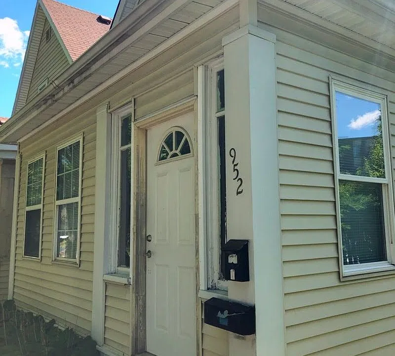 Shared front entry.