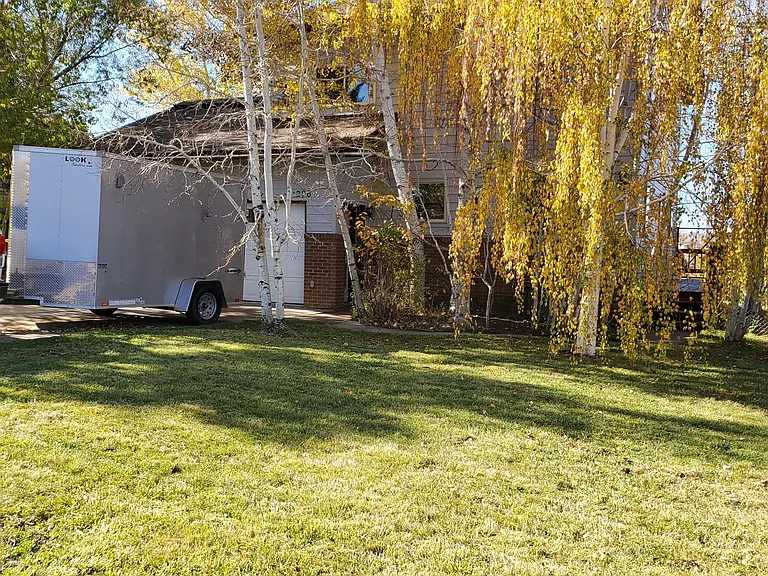 Front of the house. (the trailer will be gone before you move in)
