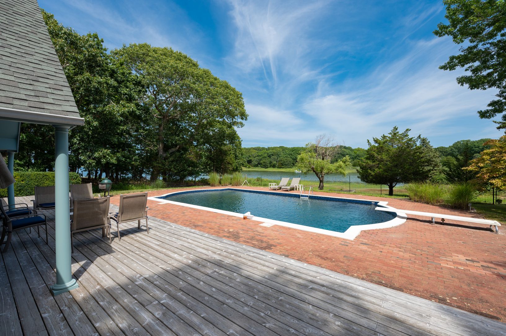 Water Front With Heated Gunite