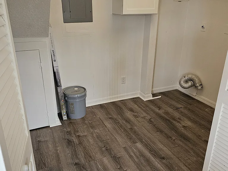 In unit laundry room, pantry/storage