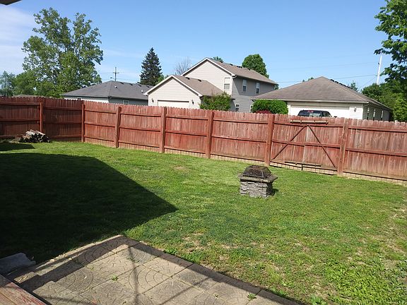 fenced yard