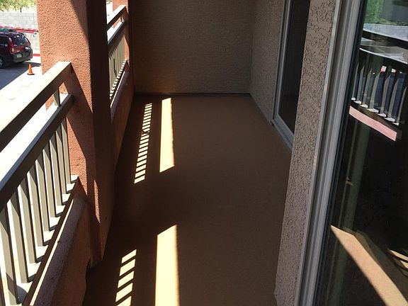 Balcony all along family room and bed room