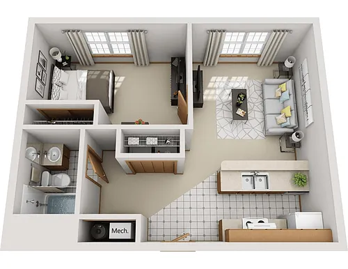 Floor plan A4 Renovated