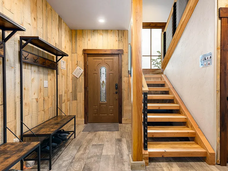 Entrance From Garage & Front Door