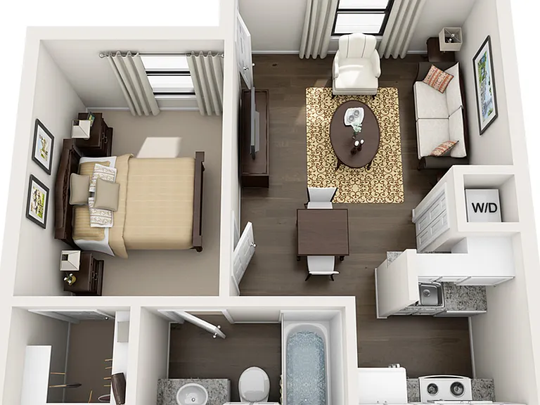 A1: 1 Bed 1 Bath A1: 1 Bed 1 Bath