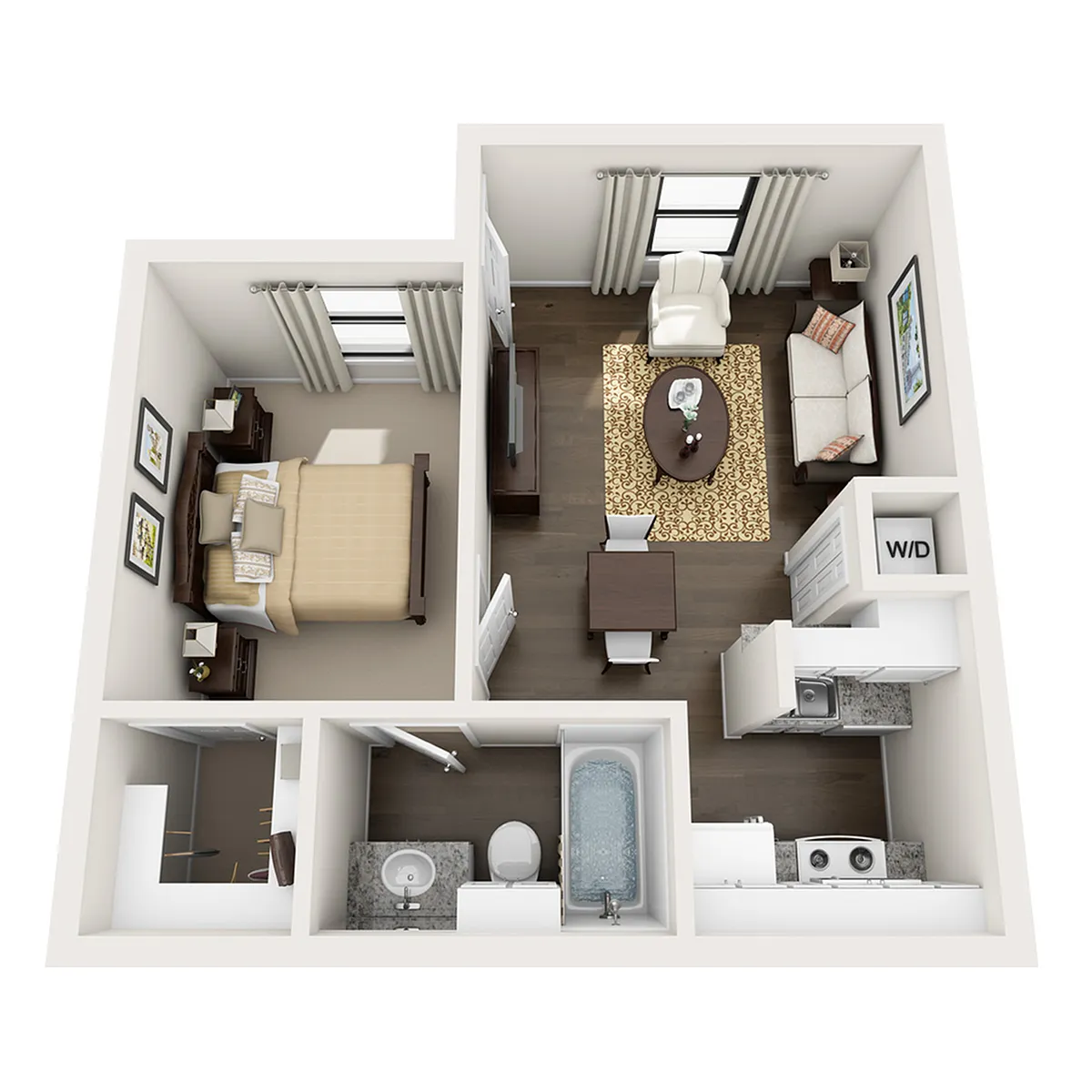 Floor plan A1 - 1X1