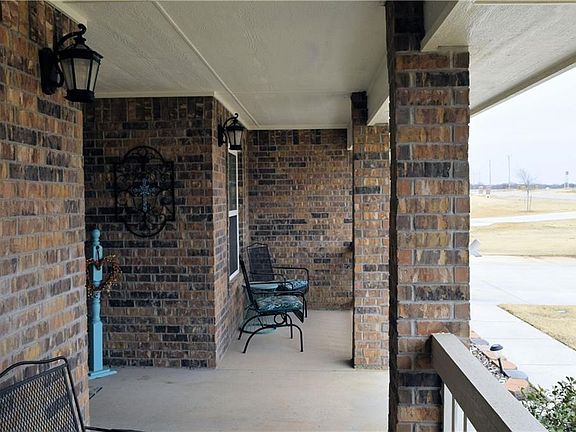 Covered Front Porch Sitting Area