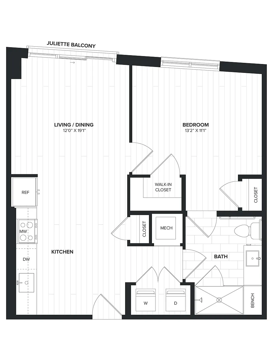 Floor plan 01BR-04