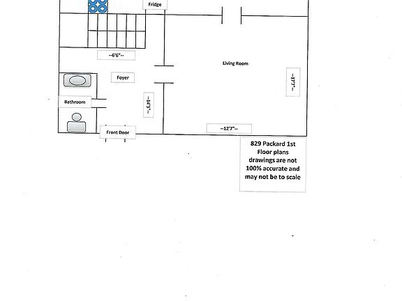 829 Packard 1st floor plans