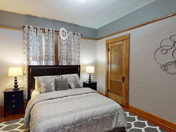 Bedroom 2 has queen size bed and smart TV