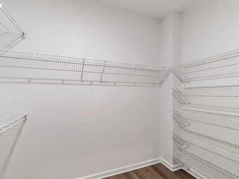 Walk-in closets featured in select homes