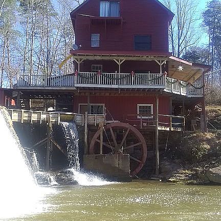 west facing below spillway