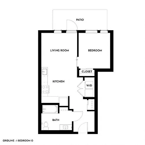 Floor plan 1X1 O