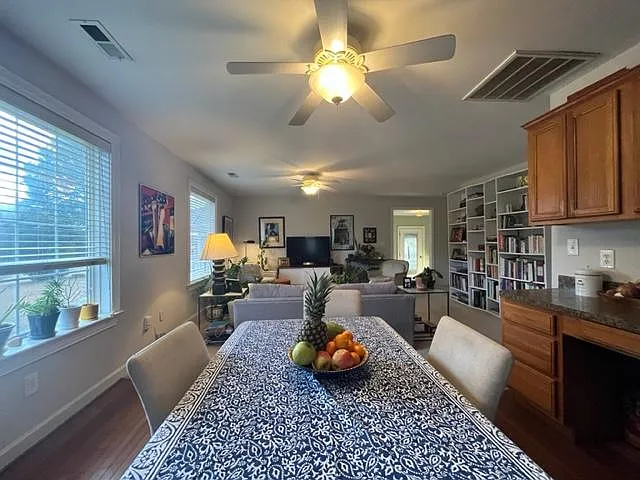 Huge windows and plenty of light.
