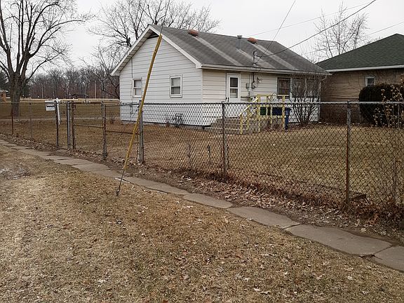 Fully fenced in yard