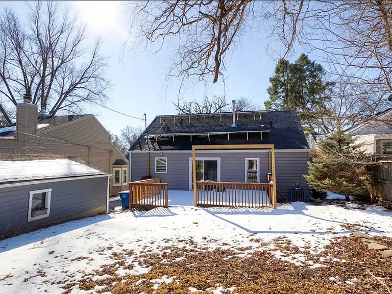 Back yard and deck