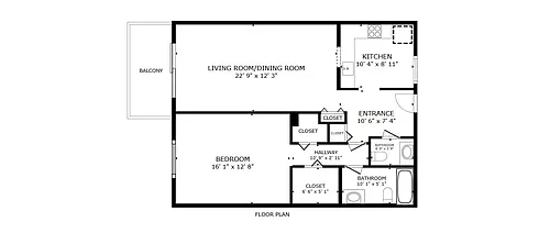 Floor plan 1x15 PREMIUM - T3
