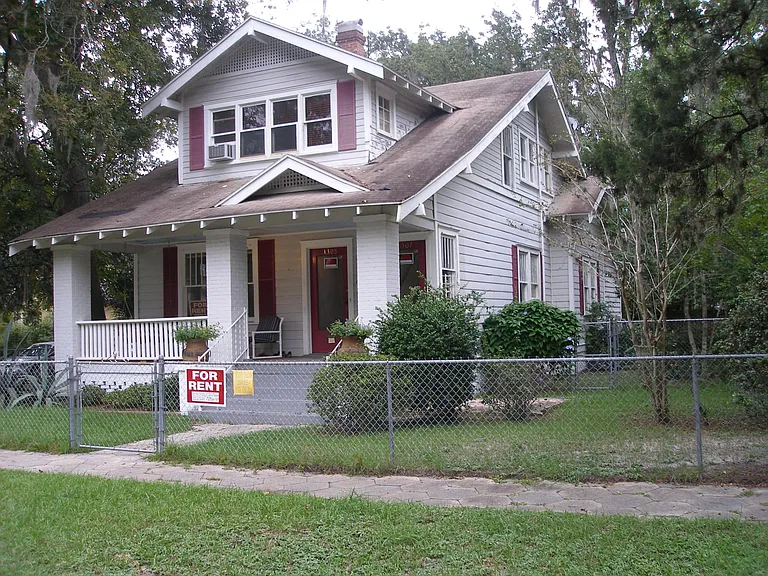 Front of house - this apartment is the entire upstairs