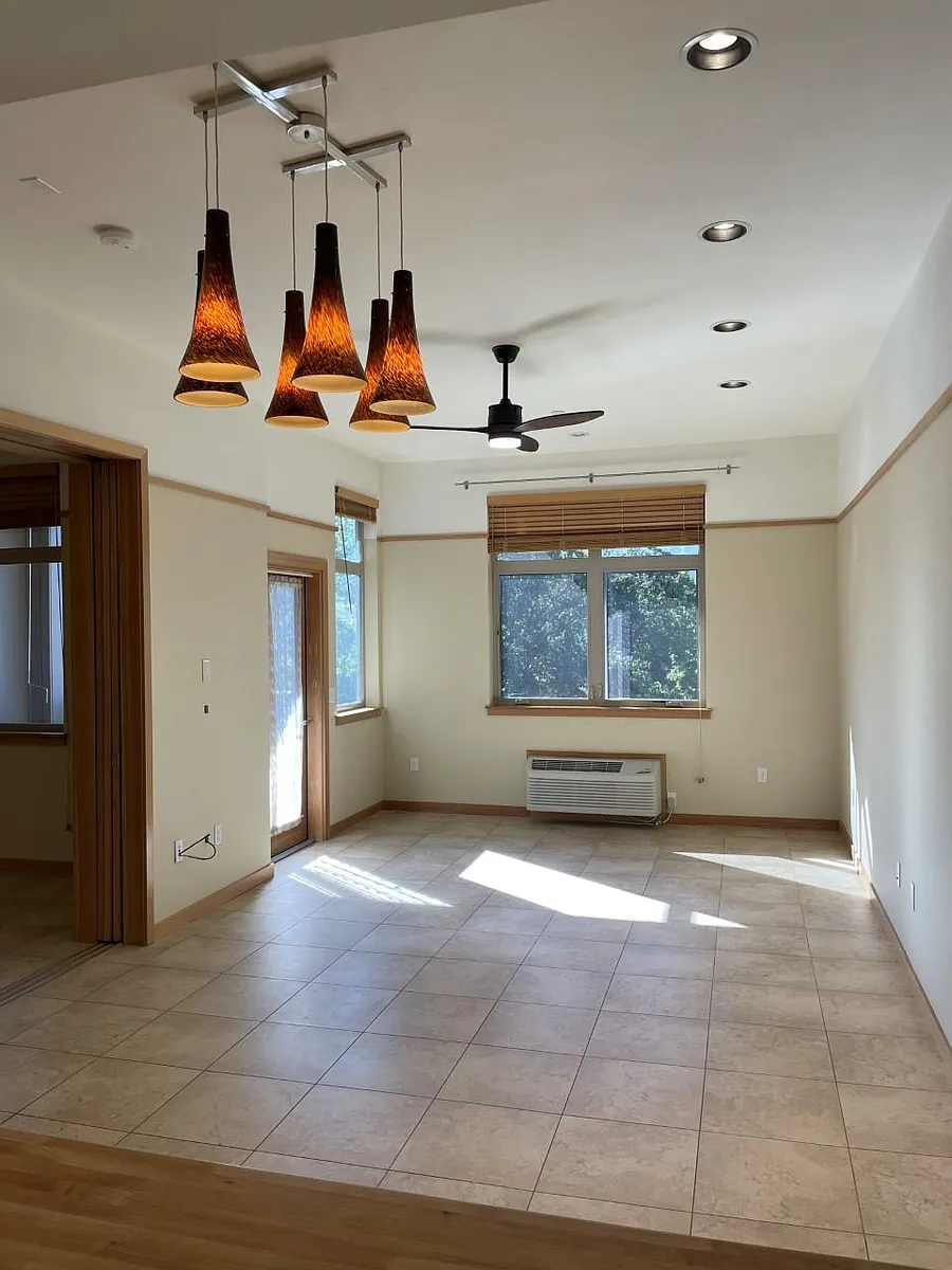 View from Kitchen, great lighting, brand new ceiling fan with LED light - 2205 S Ashland St #203