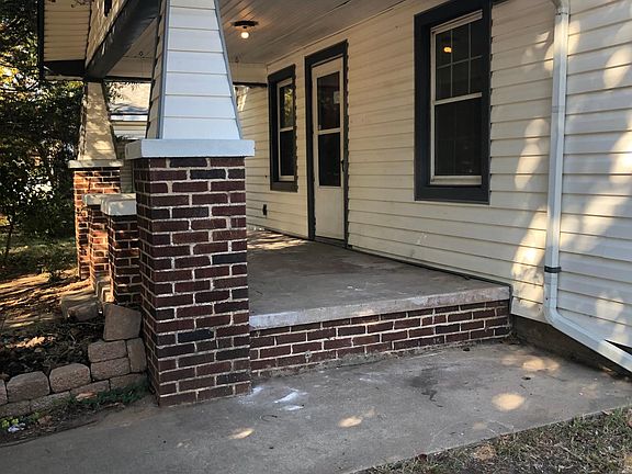 Another view of covered front porch.