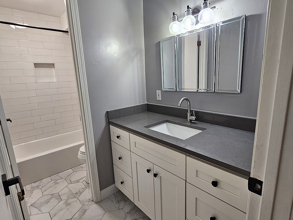 Hall bathroom sink area