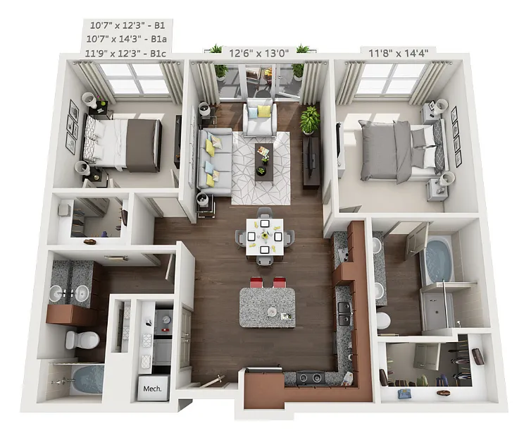 Floor plan B1