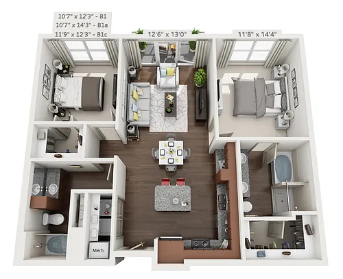 Floor plan B1
