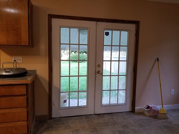 French doors to back yard 