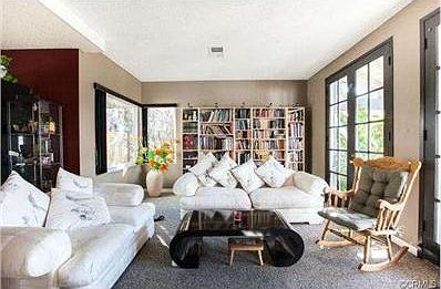 Living room with Double French Doors, overlooking the front porc