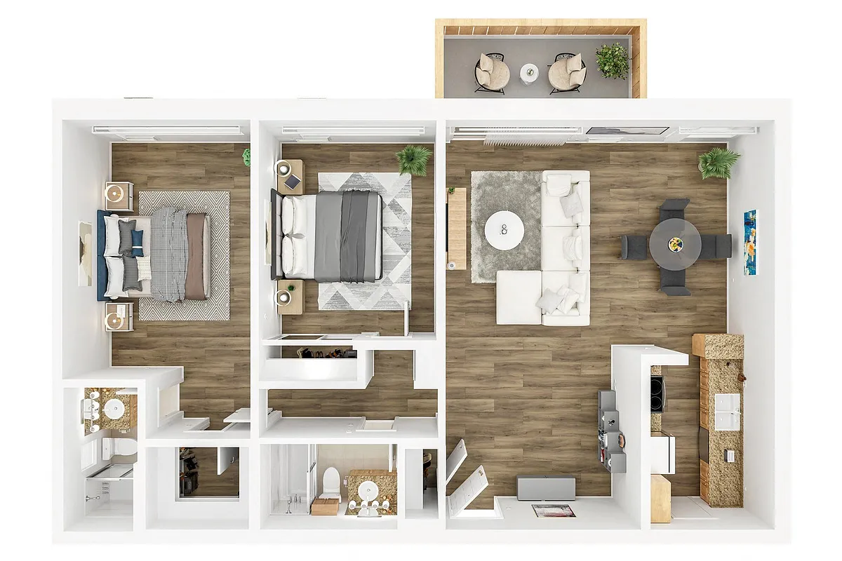 Floor plan 2 Bedroom