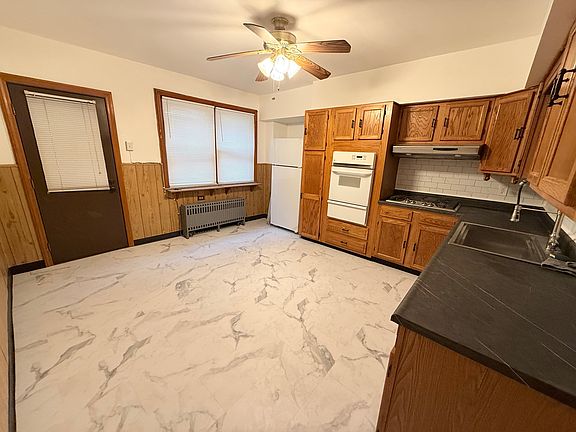 kitchen with door to back patio