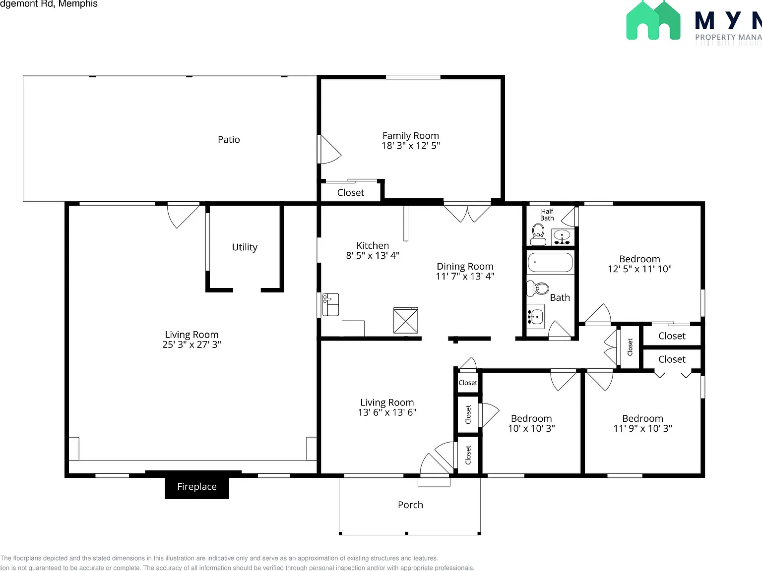 4 bed, 1.5 bath, 2076 sqft, $1,350 — Photo 2