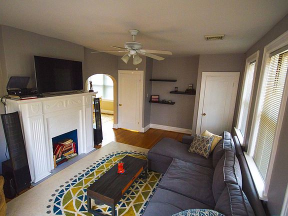 large walk in closet in living room