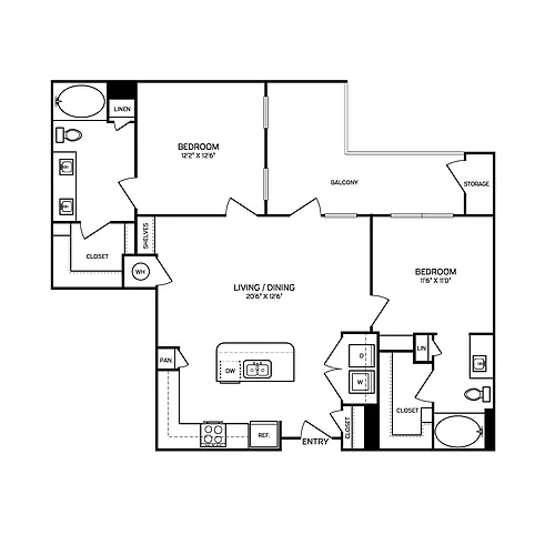 Floor plan B3