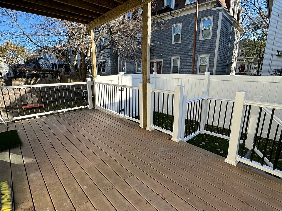 Private deck and yard
