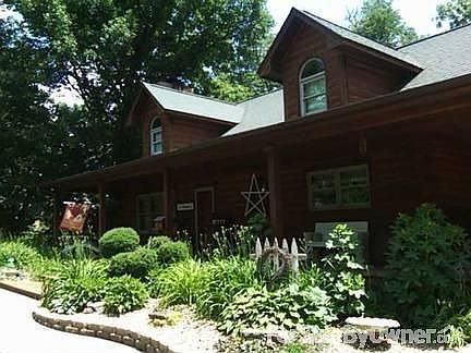 FRONT OF HOME & LARGE WRAP PORCH : OH WHAT A VIEW ~ WIDE FRONT PORCH FOR MORNING COFFEE AND EVENING 