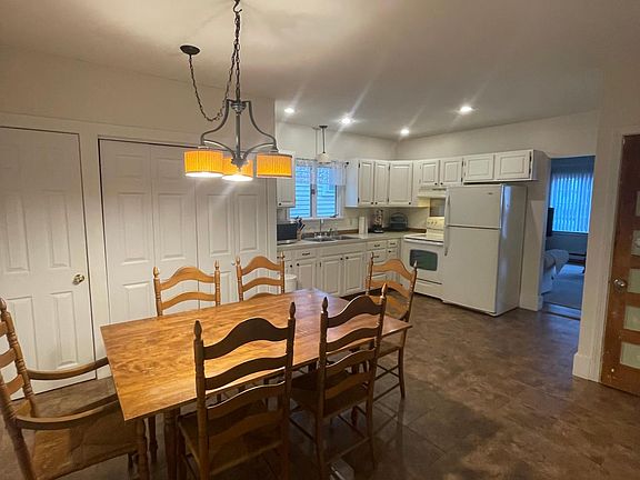 Dining room and kitchen