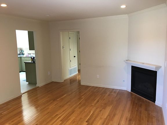 Living room with fireplace