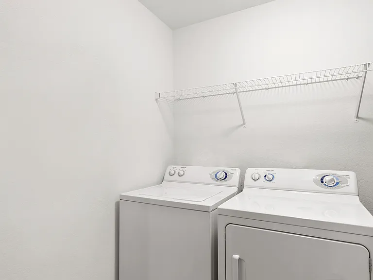 Enjoy in-unit laundry