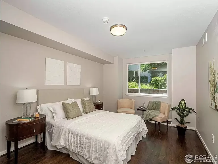 Large Master Bedroom with Back Courtyard View