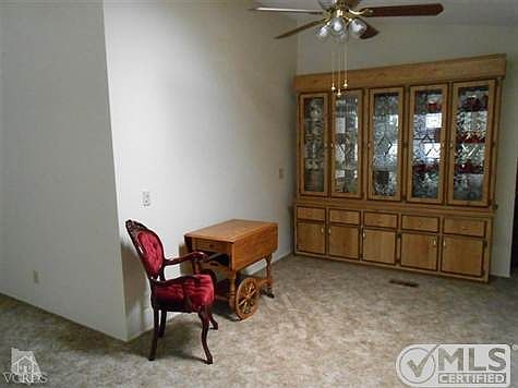 Dining area with plenty of built-in storage.