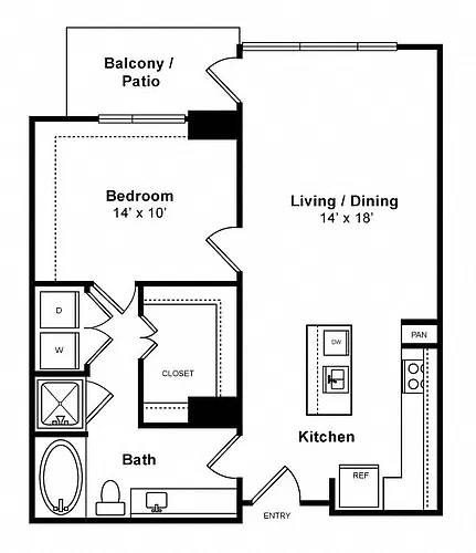 Floor plan Solitude - High-Rise