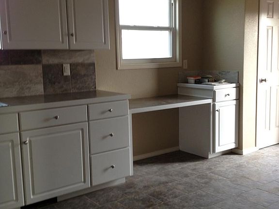 Desk area in the kitchen