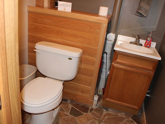 Half Bath in Garage