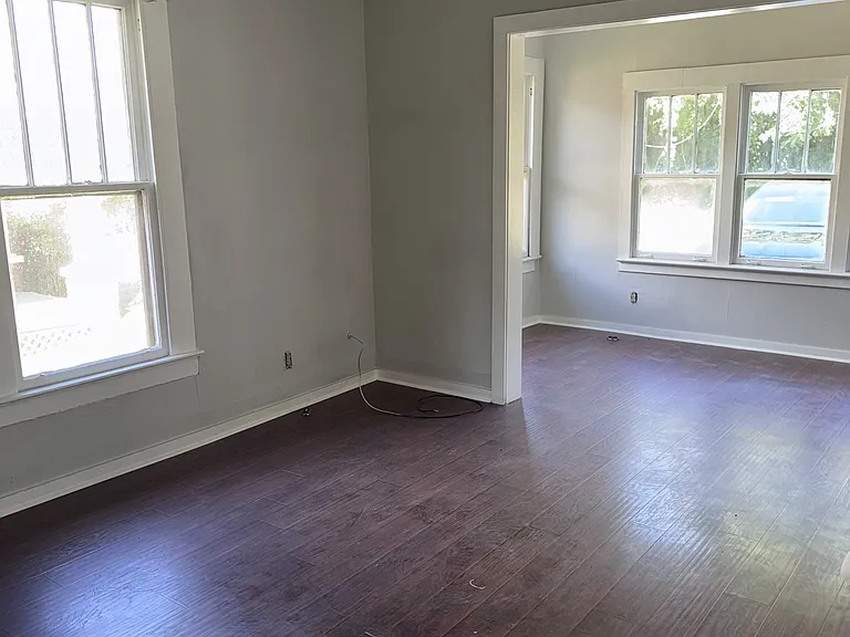 Master bedroom with sunroom