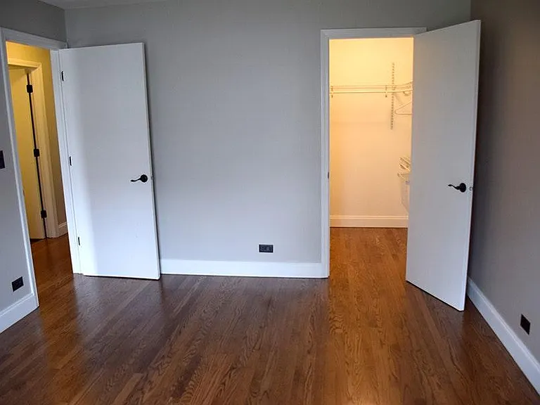 master bedroom with walk in closet
