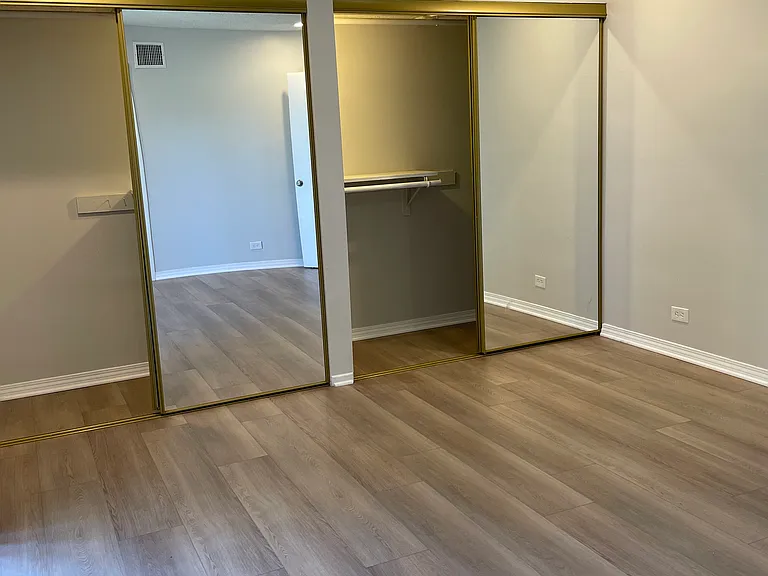 Master bedroom double closets
